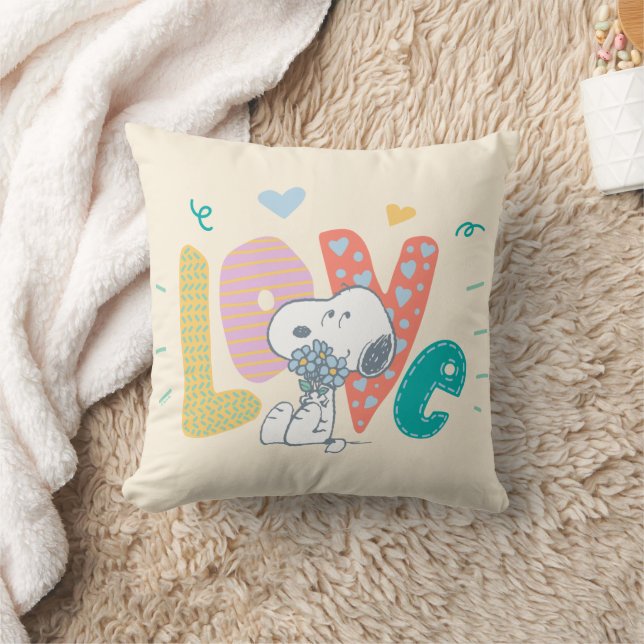 Peanuts | Snoopy Flower Love Cushion (Blanket)