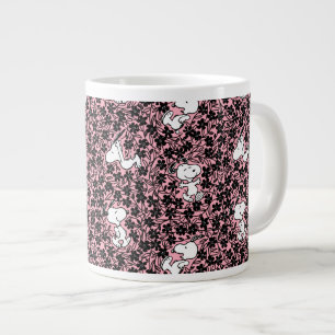 Peanuts   Snoopy Flower Vine Pattern Large Coffee Mug