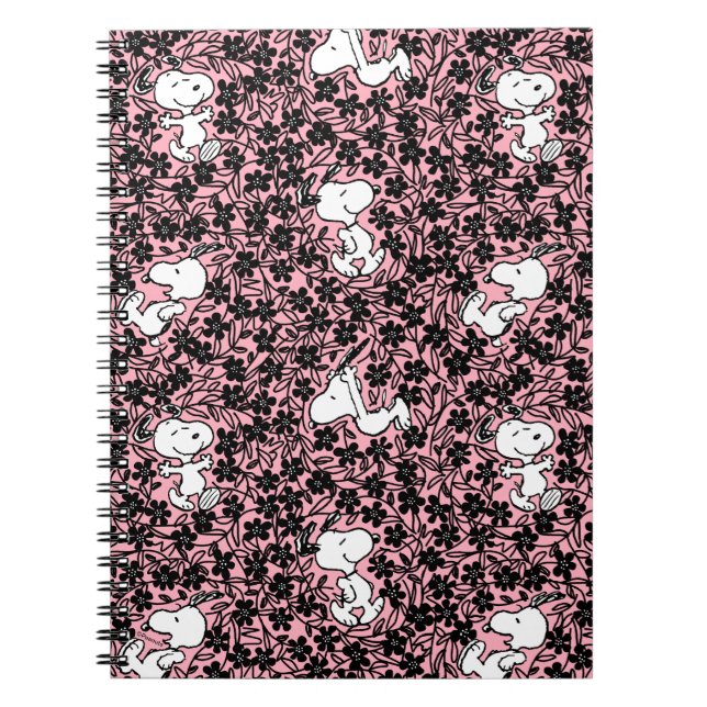 Peanuts | Snoopy Flower Vine Pattern Notebook (Front)