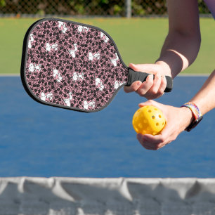 Peanuts   Snoopy Flower Vine Pattern Pickleball Paddle