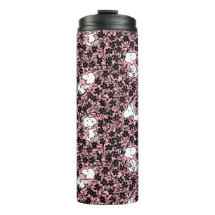Peanuts   Snoopy Flower Vine Pattern Thermal Tumbler
