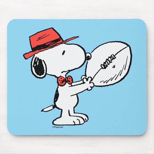 Peanuts | Snoopy Football Coach Mouse Mat (Front)