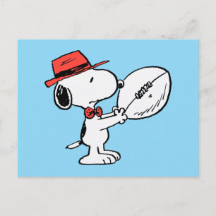 Peanuts   Snoopy Football Coach Postcard