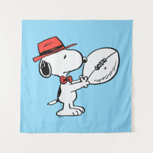 Peanuts Snoopy Football Coach Tapestry