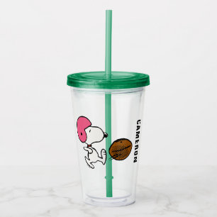 Peanuts Snoopy Football Kicker Acrylic Tumbler