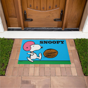 Peanuts   Snoopy Football Kicker Doormat