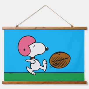 Peanuts Snoopy Football Kicker Hanging Tapestry