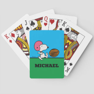 Peanuts   Snoopy Football Kicker Playing Cards