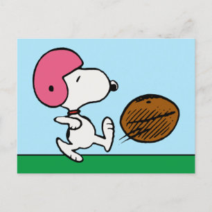 Peanuts   Snoopy Football Kicker Postcard