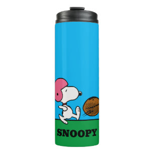 Peanuts   Snoopy Football Kicker Thermal Tumbler