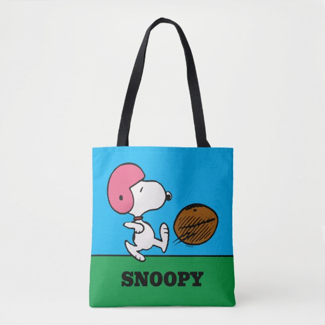 Peanuts | Snoopy Football Kicker Tote Bag (Front)