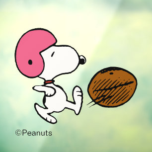 Peanuts Snoopy Football Kicker Window Cling