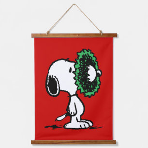 Peanuts Snoopy for the Holidays Hanging Tapestry
