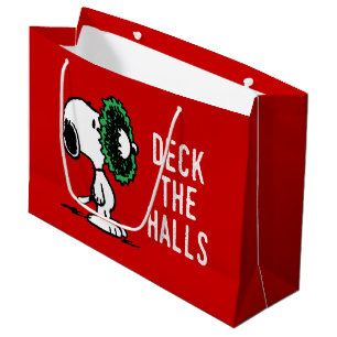 Peanuts   Snoopy for the Holidays Large Gift Bag