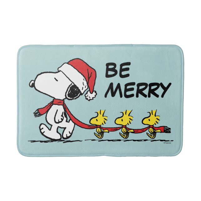 Peanuts | Snoopy & Friends Winter Scarf Bath Mat (Front)