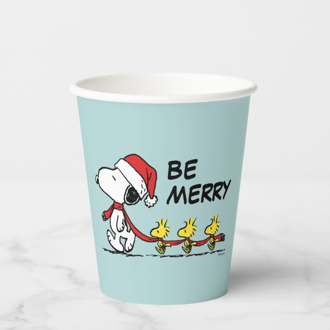 Peanuts | Snoopy & Friends Winter Scarf Paper Cups (Front)