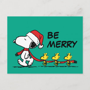 Peanuts   Snoopy & Friends Winter Scarf Postcard