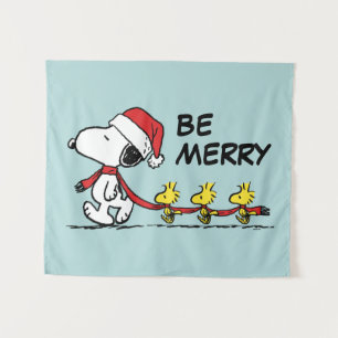 Peanuts Snoopy & Friends Winter Scarf Tapestry