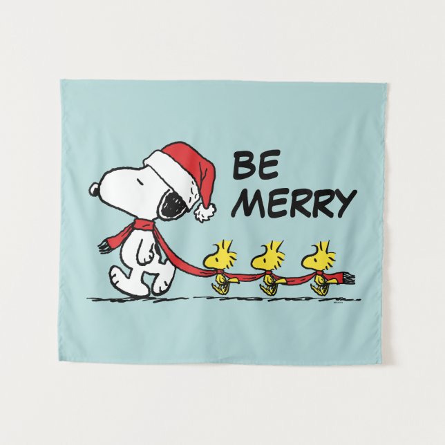 Peanuts | Snoopy & Friends Winter Scarf Tapestry (Front (Horizontal))