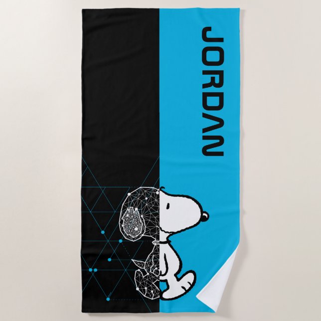 Peanuts | Snoopy Geometric Design Beach Towel (Front)
