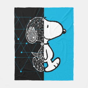 Peanuts   Snoopy Geometric Design Fleece Blanket