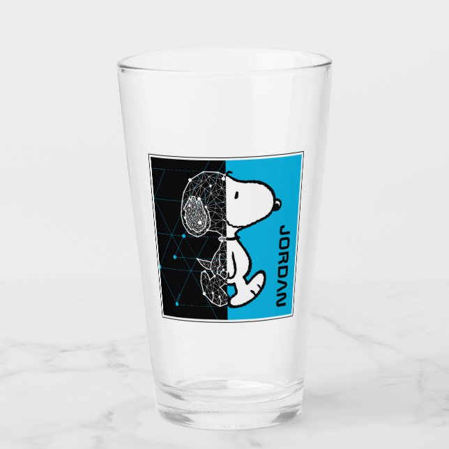 Peanuts | Snoopy Geometric Design Glass (Front)