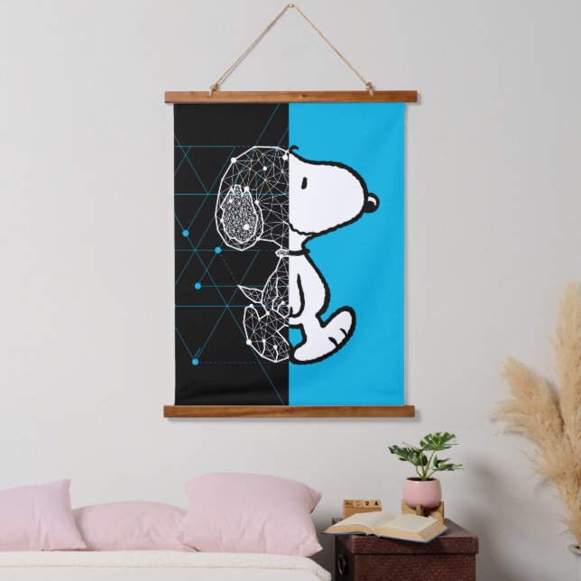 Peanuts | Snoopy Geometric Design Hanging Tapestry (Bedroom)