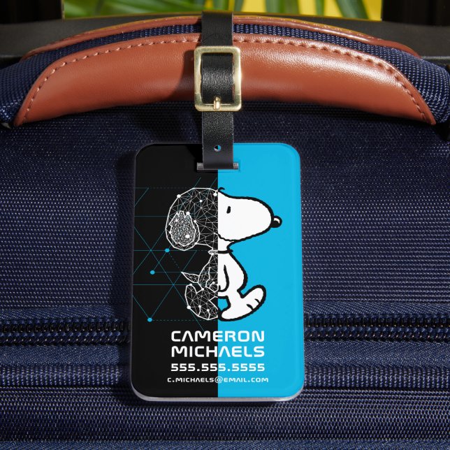 Peanuts | Snoopy Geometric Design Luggage Tag (Front Insitu 2)