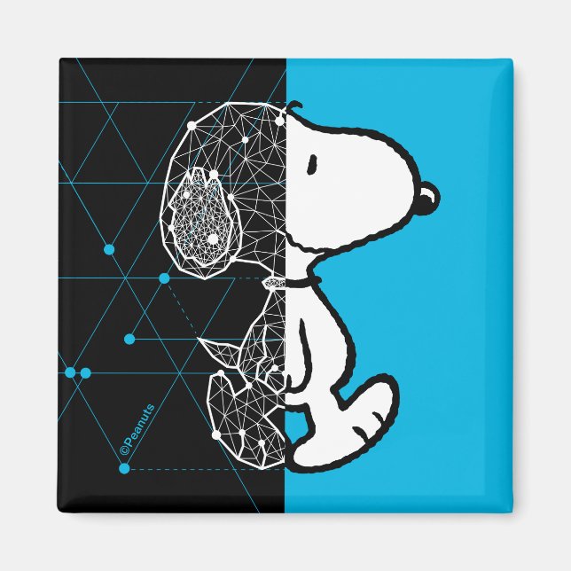 Peanuts | Snoopy Geometric Design Magnet (Front)