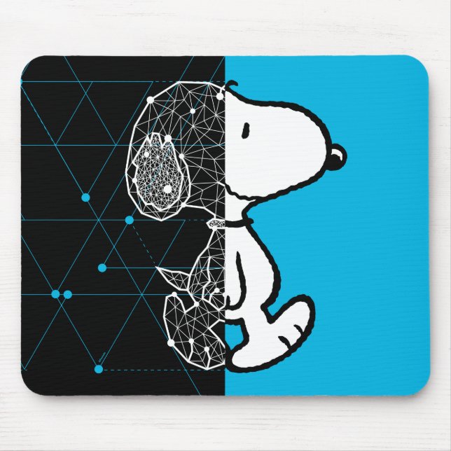Peanuts | Snoopy Geometric Design Mouse Mat (Front)