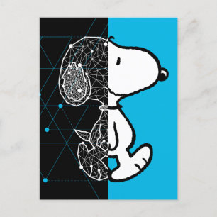 Peanuts   Snoopy Geometric Design Postcard