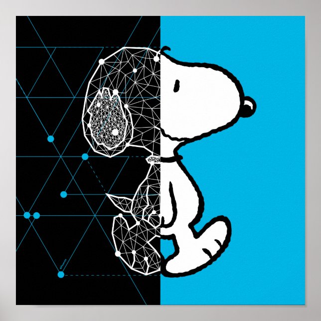 Peanuts | Snoopy Geometric Design Poster (Front)