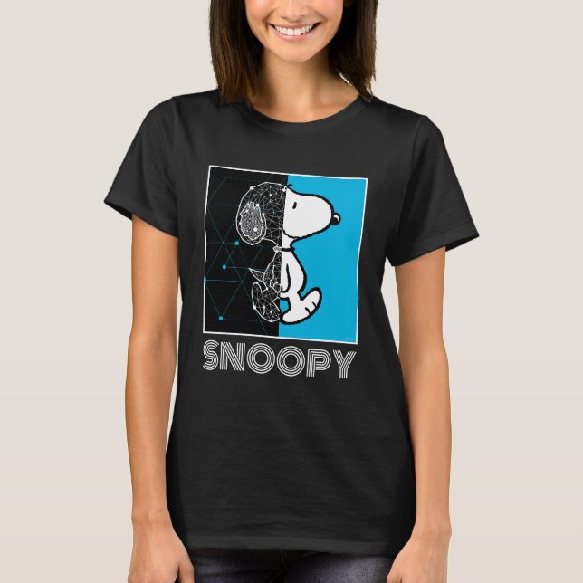 Peanuts | Snoopy Geometric Design T-Shirt (Front)