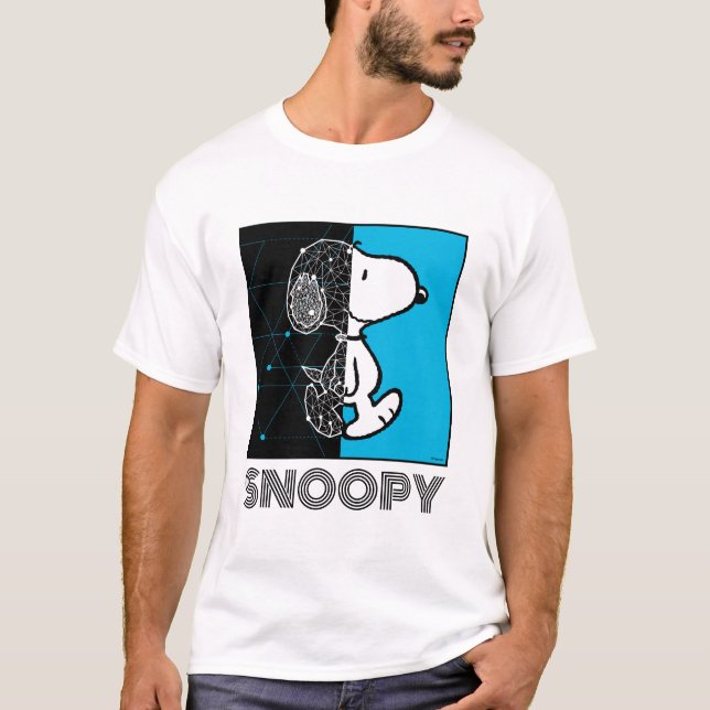 Peanuts | Snoopy Geometric Design T-Shirt (Front)