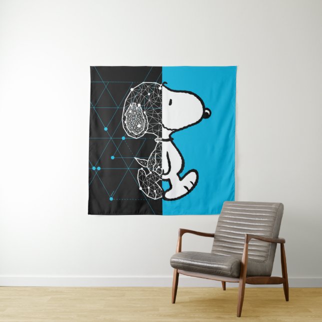 Peanuts | Snoopy Geometric Design Tapestry (In Situ)