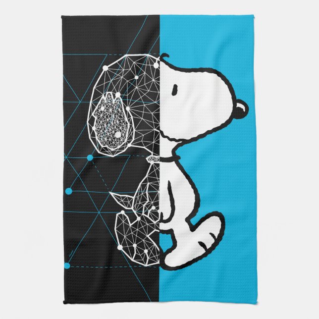 Peanuts | Snoopy Geometric Design Tea Towel (Vertical)