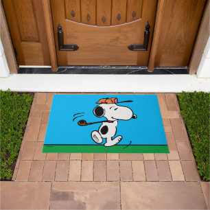 Peanuts   Snoopy Golf Swing Doormat