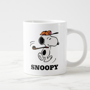 Peanuts   Snoopy Golf Swing Large Coffee Mug