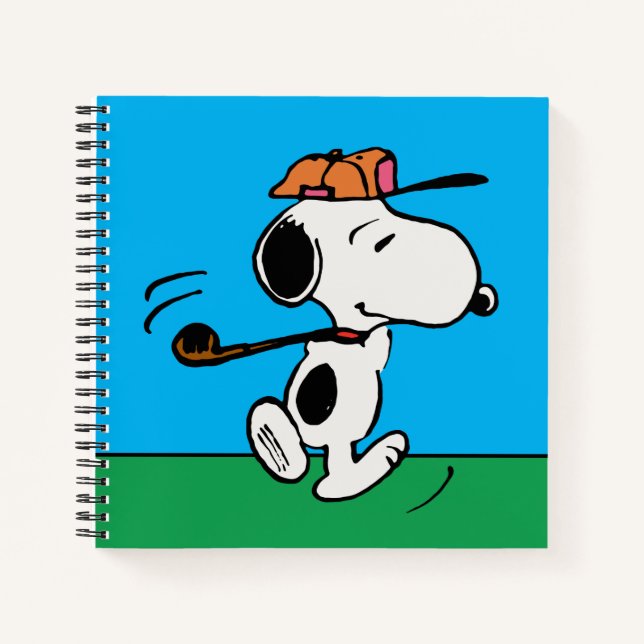 Peanuts | Snoopy Golf Swing Notebook (Front)