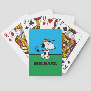 Peanuts   Snoopy Golf Swing Playing Cards
