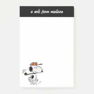 Peanuts   Snoopy Golf Swing Post-it Notes