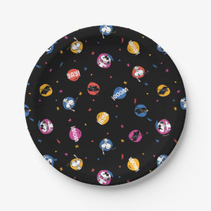Peanuts Snoopy Graduation Celebration Pattern Paper Plate