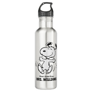 Peanuts Snoopy Greatest Teacher Personalised 710 Ml Water Bottle
