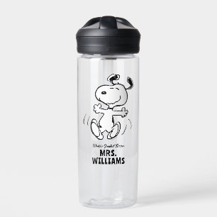 Peanuts Snoopy Greatest Teacher Personalised Water Bottle
