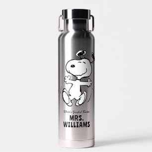 Peanuts Snoopy Greatest Teacher Personalised Water Bottle