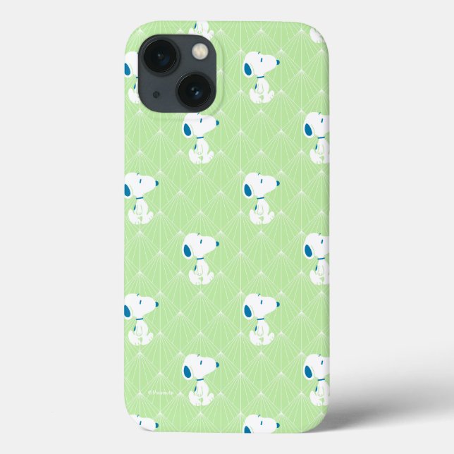 Peanuts | Snoopy Green Deco Dreams Pattern Case-Mate iPhone Case (Back)