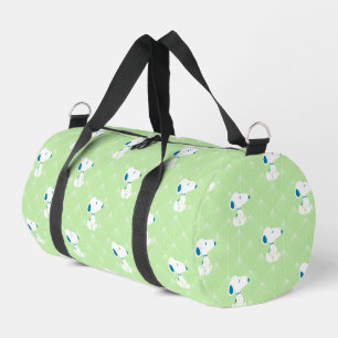 Peanuts Snoopy Green Deco Dreams Pattern Duffle Bag