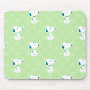 Peanuts   Snoopy Green Deco Dreams Pattern Mouse Mat