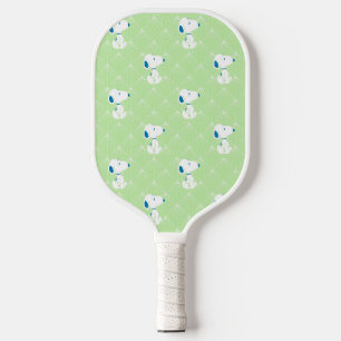 Peanuts   Snoopy Green Deco Dreams Pattern Pickleball Paddle
