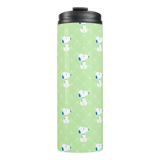 Peanuts | Snoopy Green Deco Dreams Pattern Thermal Tumbler (Front)